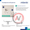 Сиденье для унитаза, полипропилен, 010, Milardo, 010PP00M31
