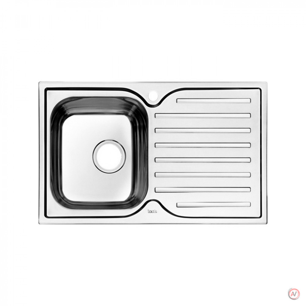 Мойка, нержавеющая сталь, шелк, чаша слева, 780*480, Strit S, IDDIS, STR78SLi77