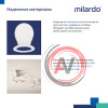 Сиденье для унитаза, полипропилен, 010, Milardo, 010PP00M31