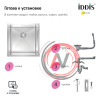 Мойка для подстольного монтажа, Edifice, IDDIS, EDI44S0i77