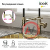 Смеситель для кухни с гибким изливом, матовое золото, Grange, IDDIS, GRAMGFLi05