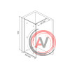 Душевая перегородка Walk In, хром 90x195, Slide, IDDIS, SLI8CS9i23