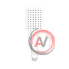 Лейка для душа, белая матовая, Slide, IDDIS, SLI1F0Wi18