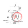 Мойка для подстольного монтажа, Edifice, IDDIS, EDI44S0i77