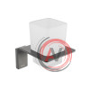 Подстаканник одинарный, матовое стекло, сплав металлов, Slide, графит, IDDIS, SLIGMG1i45