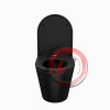 Унитаз подвесной безободковый, чёрный матовый, Calipso, IDDIS, CALR3BMi25