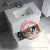 Тумба напольная, белая, 80 см, Edifice, IDDIS, EDI80WFi95. Подходит ум. 0108000i28