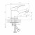 Смеситель DECOROOM DR21011 одноручный  для умывальника монолитный