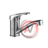 Смеситель DECOROOM DR21012 одноручный для умывальника с поворотным изливом