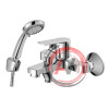 Смеситель DECOROOM DR22036 одноручный для ванны с коротким изливом