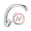 Смеситель DECOROOM DR23021 одноручный для кухни с высоким поворотным изливом