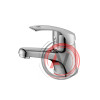 Смеситель DECOROOM DR71011 одноручный для умывальника монолитный