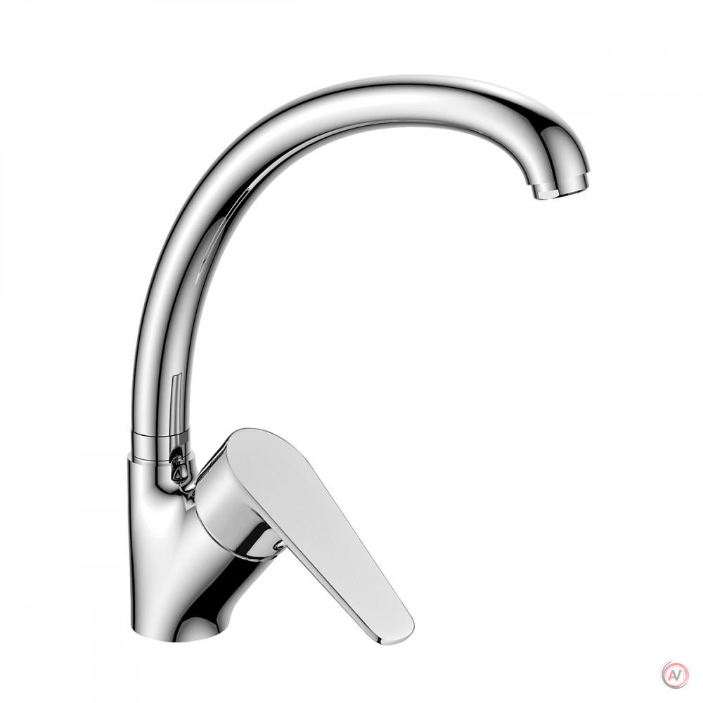 Смеситель DECOROOM DR72021 одноручный для кухни с высоким поворотным изливом