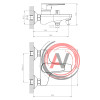 Смеситель DECOROOM DR72036 одноручный для ванны с коротким изливом