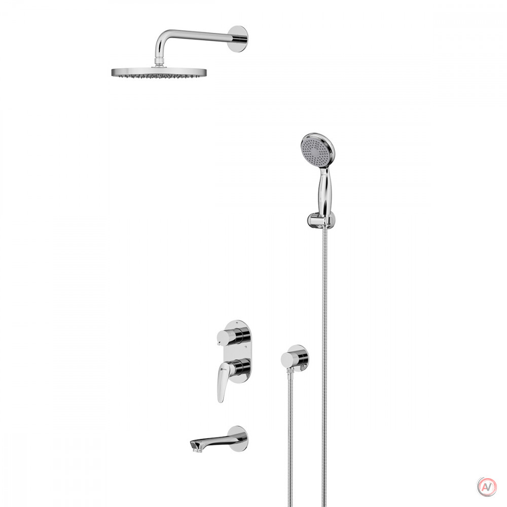Смеситель Lemark Linara LM0422C для ванны и душа, встраиваемый