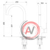 Смеситель Lemark Aura LM0605C для кухни