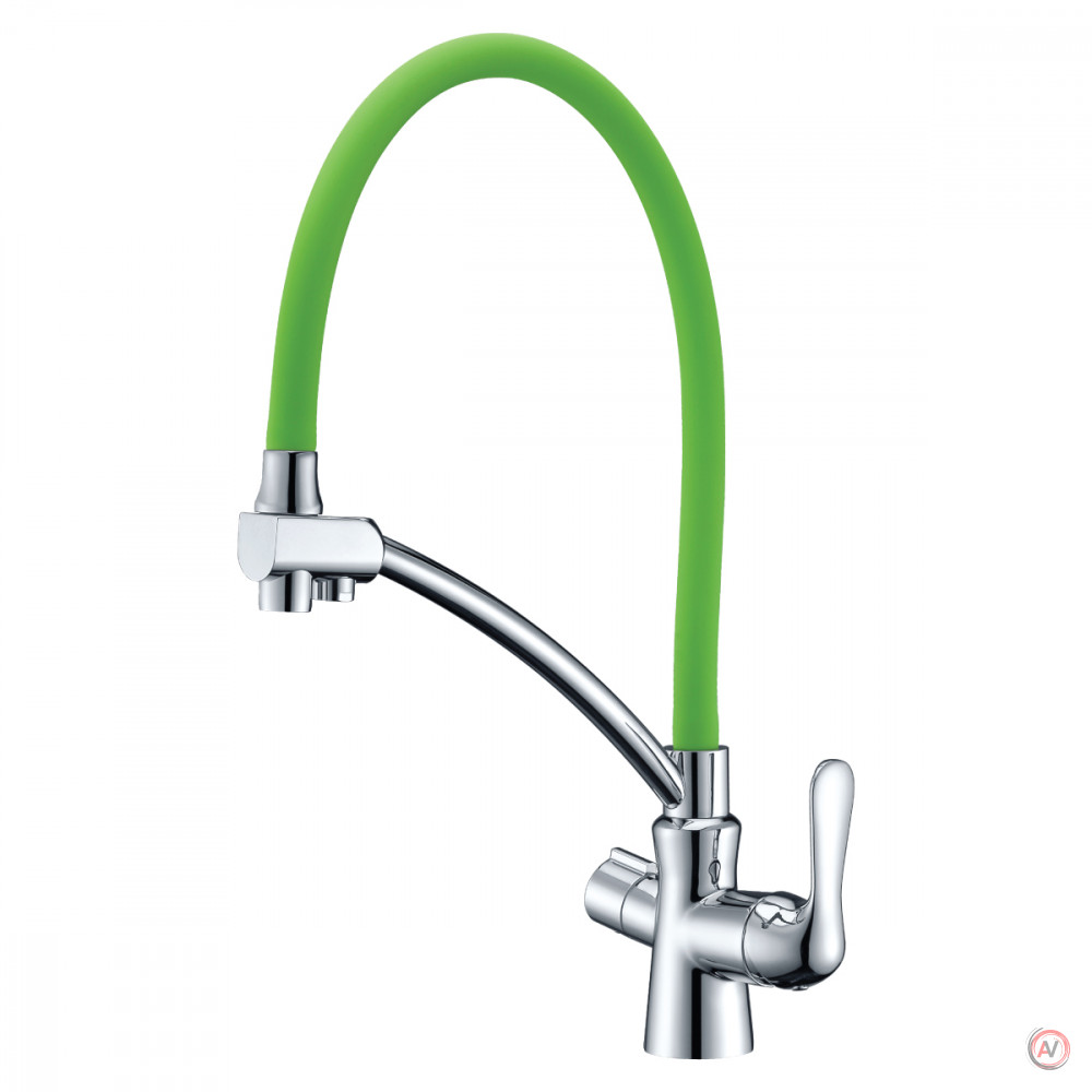 Смеситель Lemark Comfort LM3070C-Green для кухни с подключением к фильтру с питьевой водой