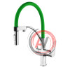 Смеситель Lemark Comfort LM3074C-Green для кухни с гибким изливом, с подключением к фильтру с питьевой водой