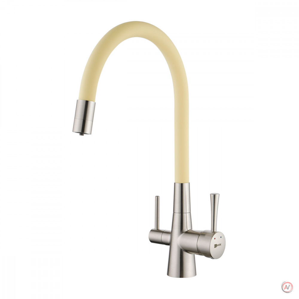 Смеситель Lemark Comfort LM3075BN-Beige для кухни с гибким изливом, с подключением к фильтру с питьевой водой