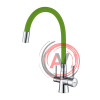Смеситель Lemark Comfort LM3075C-Green для кухни с гибким изливом, с подключением к фильтру с питьевой водой