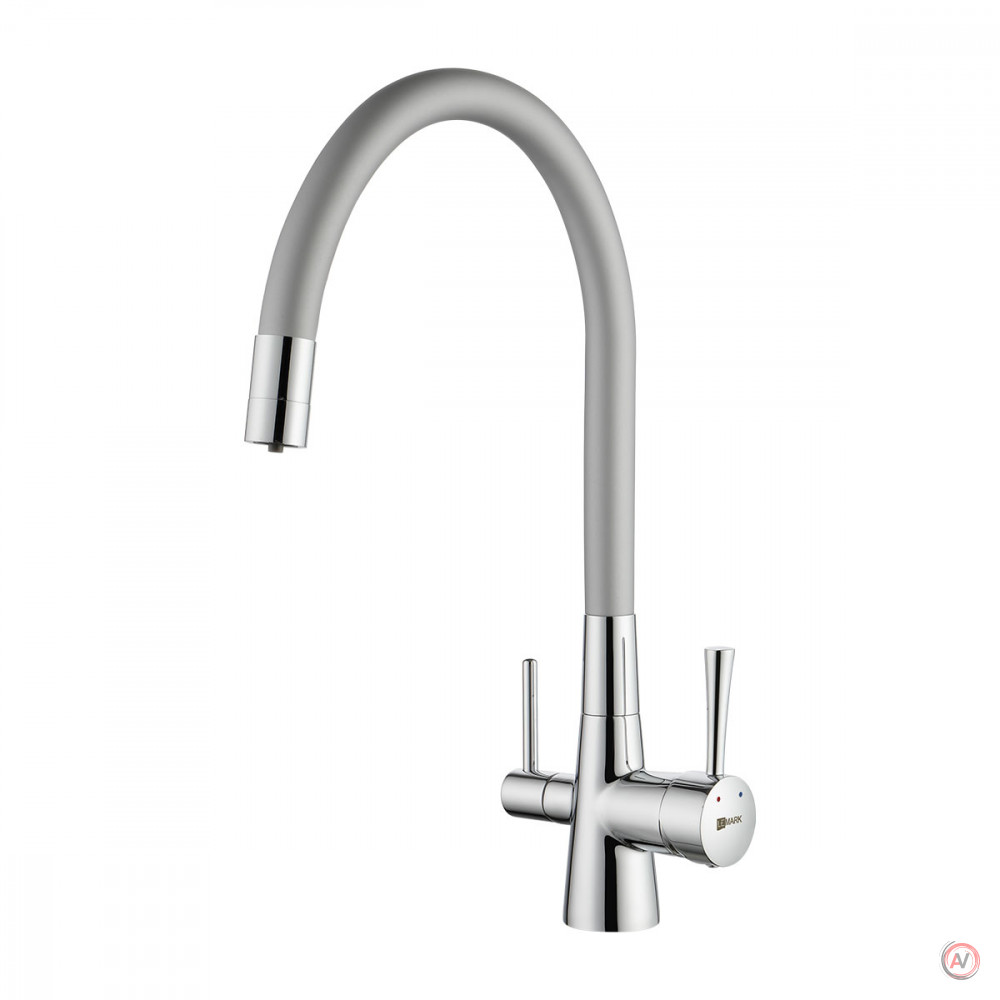 Смеситель Lemark Comfort LM3075С-Silver для кухни с гибким изливом, с подключением к фильтру с питьевой водой