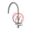 Смеситель Lemark Comfort LM3075С-Silver для кухни с гибким изливом, с подключением к фильтру с питьевой водой