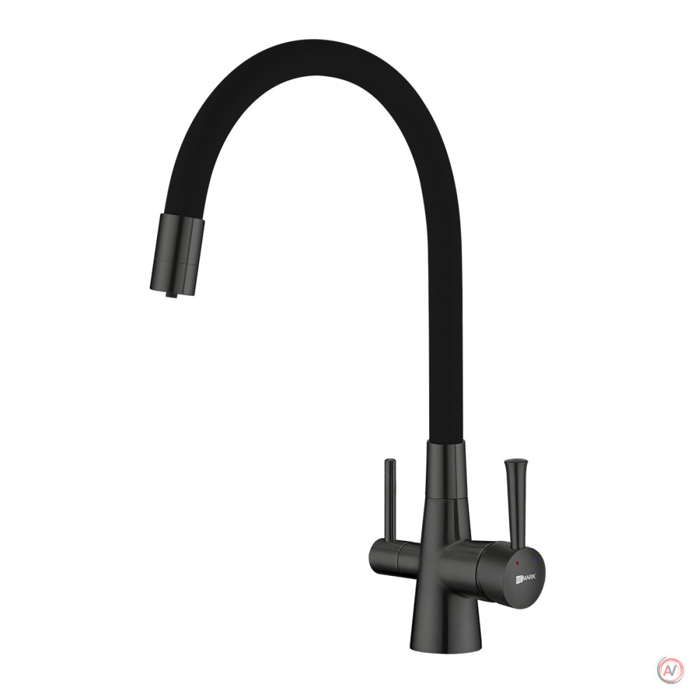 Смеситель Lemark Comfort LM3075GM для кухни с гибким изливом, с подключением к фильтру с питьевой водой