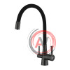 Смеситель Lemark Comfort LM3075GM для кухни с гибким изливом, с подключением к фильтру с питьевой водой