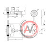Смеситель Lemark Mars LM3514C для ванны