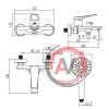 Смеситель Lemark Bronx LM3714GM для ванны