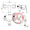 Смеситель Lemark Bronx LM3718GM с гигиеническим душем