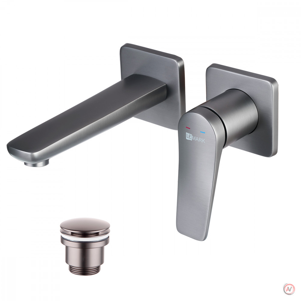 Смеситель Lemark Bronx LM3736GM для раковины, встраиваемый