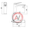 Смеситель Lemark Bronx LM3737GM для раковины