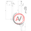 Смеситель Lemark Bronx LM3744GM для ванны, напольный