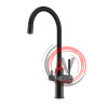 Смеситель Lemark Expert LM5083BL-Black для кухни c гибким изливом, с подключением к фильтру с питьевой водой