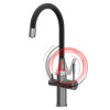 Смеситель Lemark Expert LM5083GMN-Black для кухни c гибким изливом, с подключением к фильтру с питьевой водой