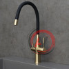 Смеситель Lemark Expert LM5083LGN-Black для кухни c гибким изливом, с подключением к фильтру с питьевой водой