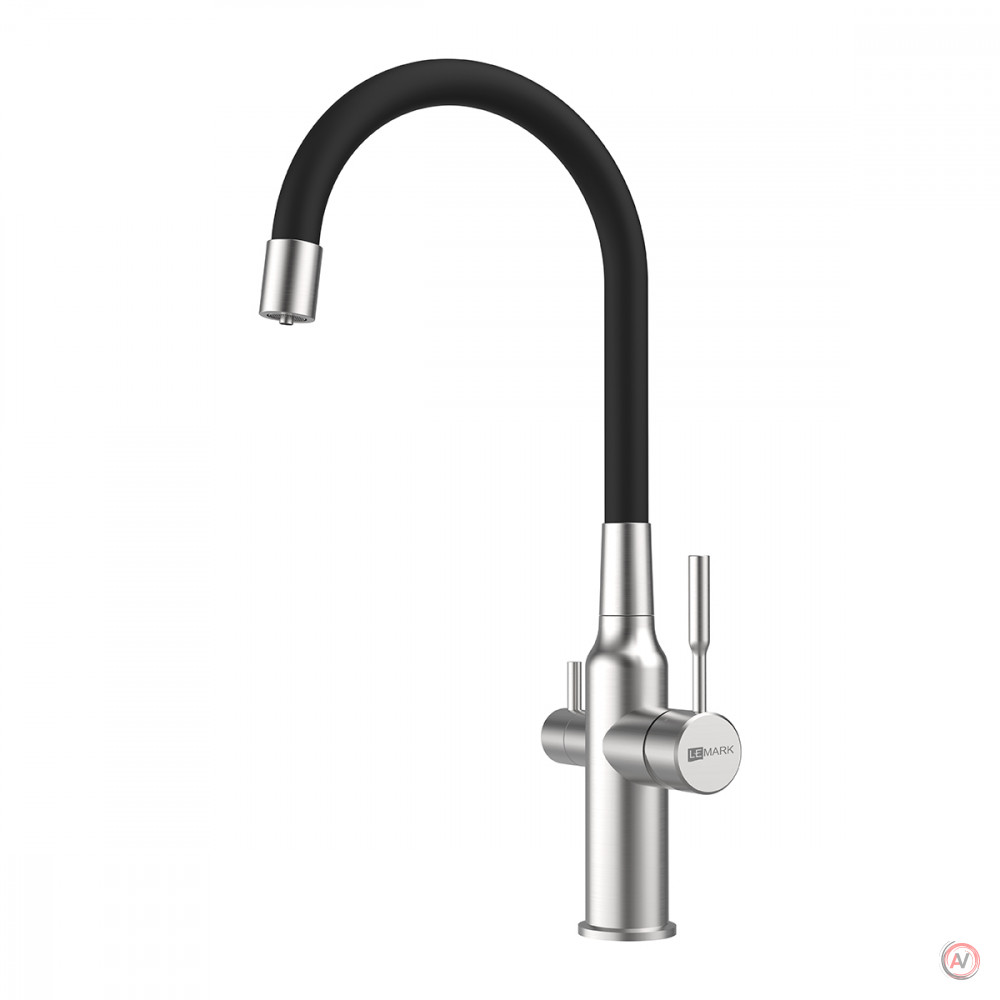 Смеситель Lemark Expert LM5083S-Black для кухни с подключением к фильтру с питьевой водой