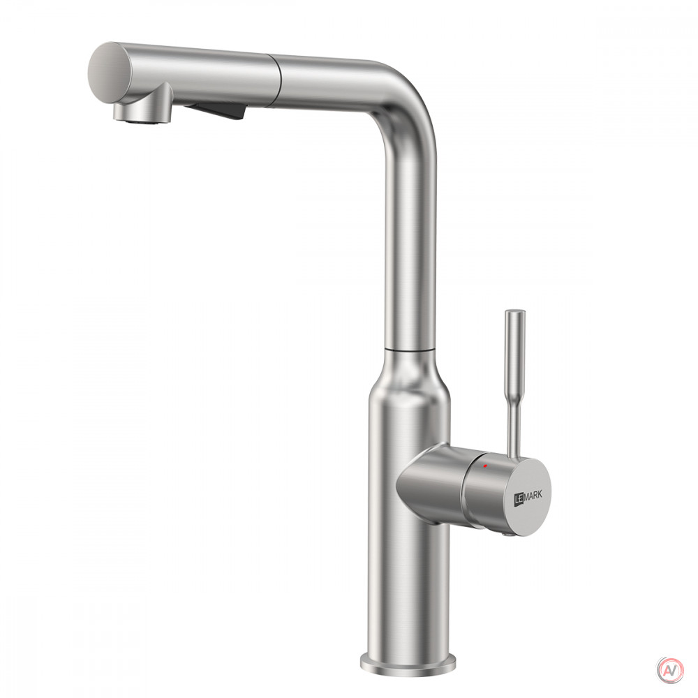 Смеситель Lemark Expert LM5085S для кухни с вытягивающимся поворотным изливом