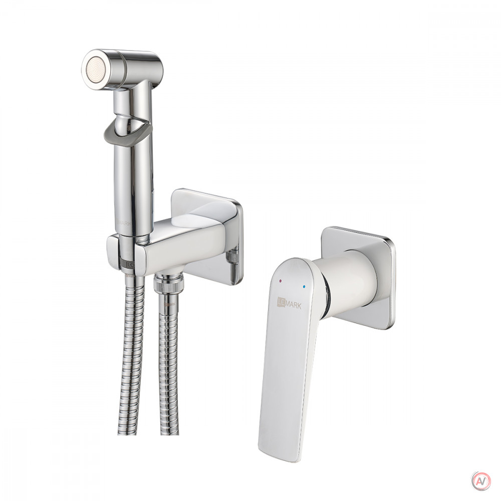 Смеситель Lemark Allegro LM5920CW с гигиеническим душем, встраиваемый