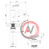 Смеситель Lemark Prime LM6106BRG для раковины