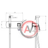 Смеситель Lemark Nubira LM6219ORB с гигиеническим душем, встраиваемый