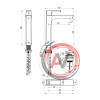 Смеситель Lemark Ursus LM7209BG для раковины монолитный