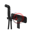 Смеситель Lemark Ursus LM7220BL с гигиеническим душем, встраиваемый