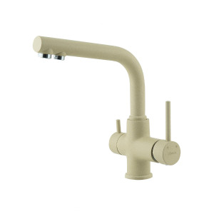 Смеситель для кухни Lemark COMFORT LM3061 с подключением к фильтру питьевой воды, цвет: бежевый