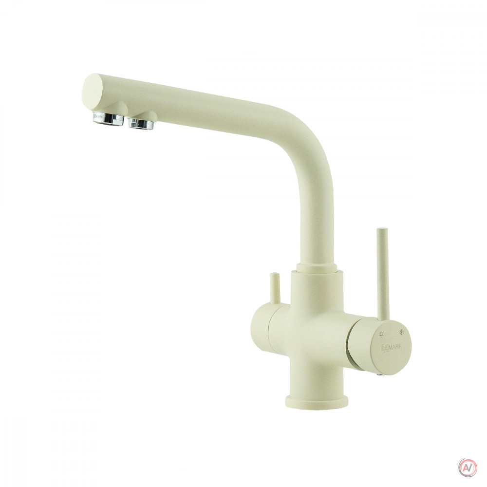 Смеситель для кухни Lemark COMFORT LM3061 с подключением к фильтру питьевой воды, цвет: шампань