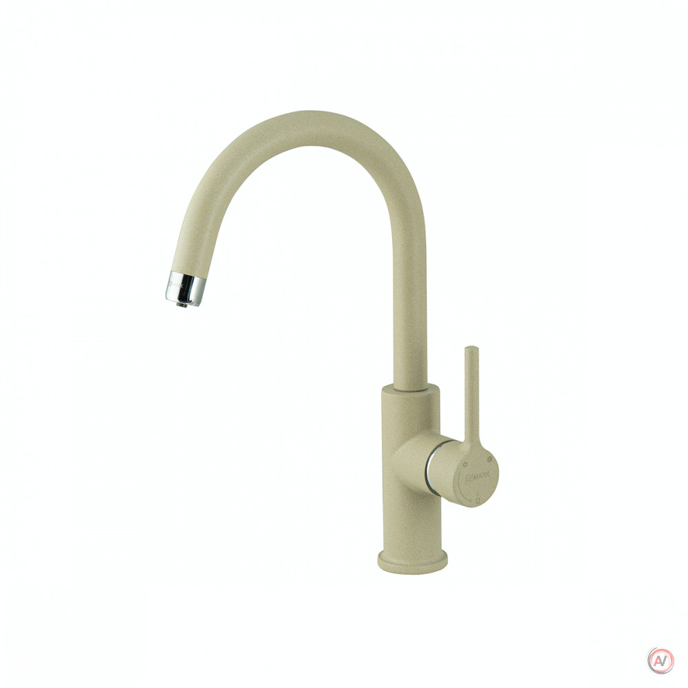 Смеситель для кухни Lemark COMFORT LM3073 с подключением к фильтру питьевой воды, цвет: бежевый