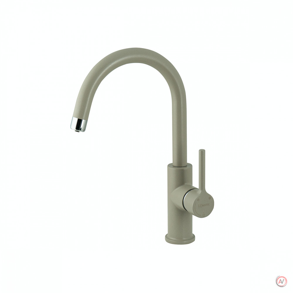 Смеситель для кухни Lemark COMFORT LM3073 с подключением к фильтру питьевой воды, цвет: грей