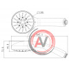 Лейка душевая Lemark LM0135C, 5-функциональная