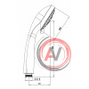 Лейка душевая Lemark LM0223C, 3-функциональная
